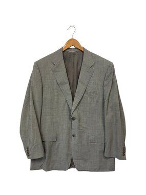 Canali Gray Sport Coat Travel Blazer Mens 56R Jacket